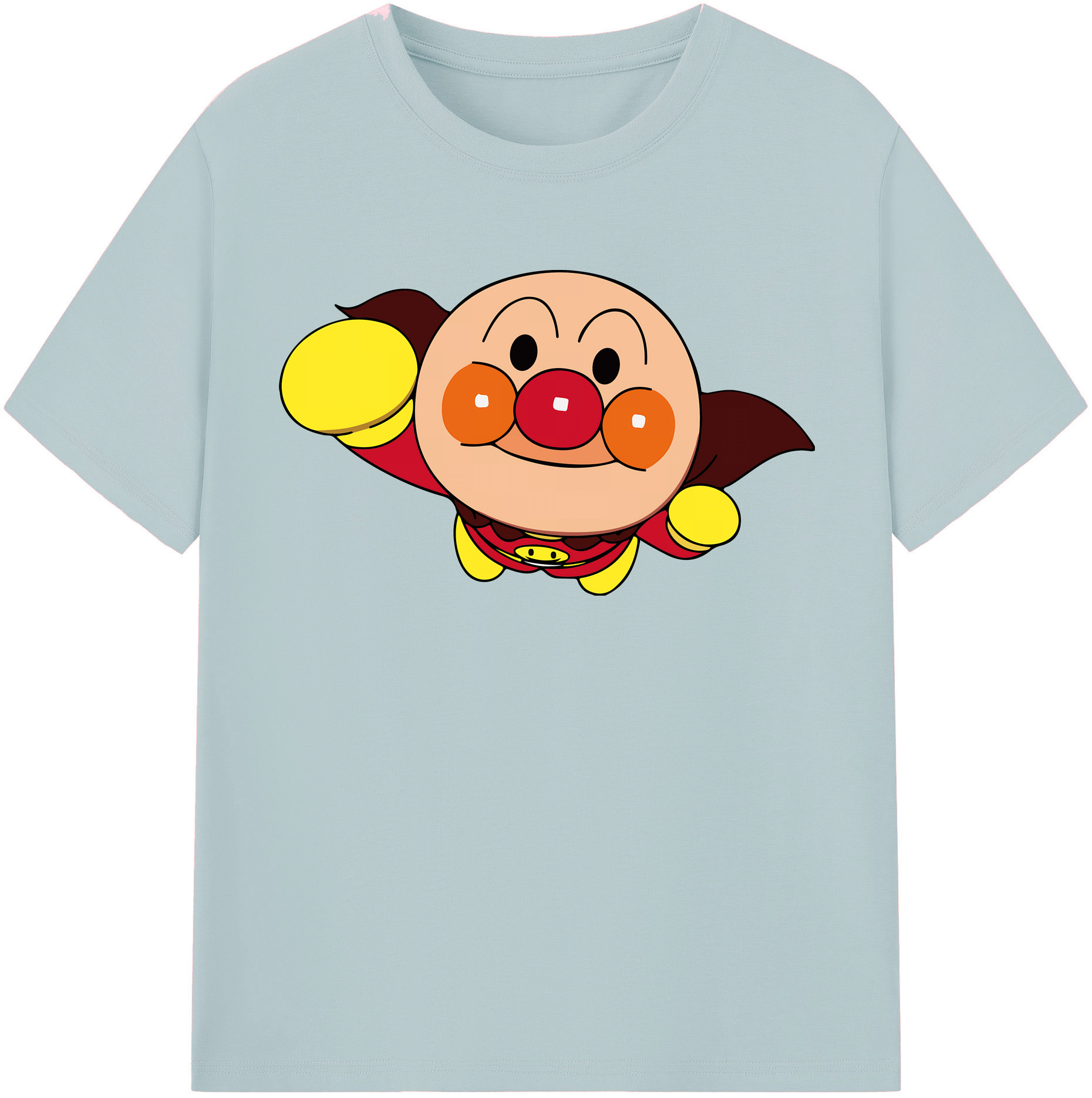 （画像用） アンパンマン Anpanman 綿100％半袖Tシャツ（フロントプリント）
